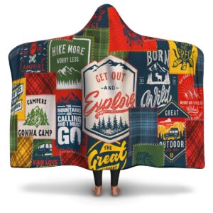 CAMPING HOODED BLANKET - Rave Jersey