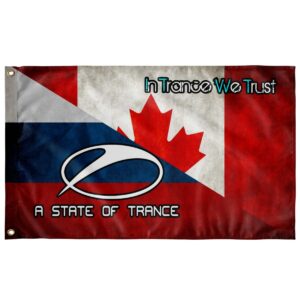 CANADA RUSSIA IN TRANCE WE TRUST / A STATE OF TRANCE FLAG - Rave Jersey