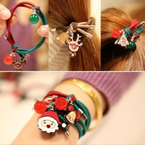 Cute Christmas elastic hair rubber - Rave Jersey