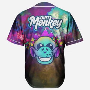 Dirt Monkey Galaxy Baseball Jersey for EDM festivals