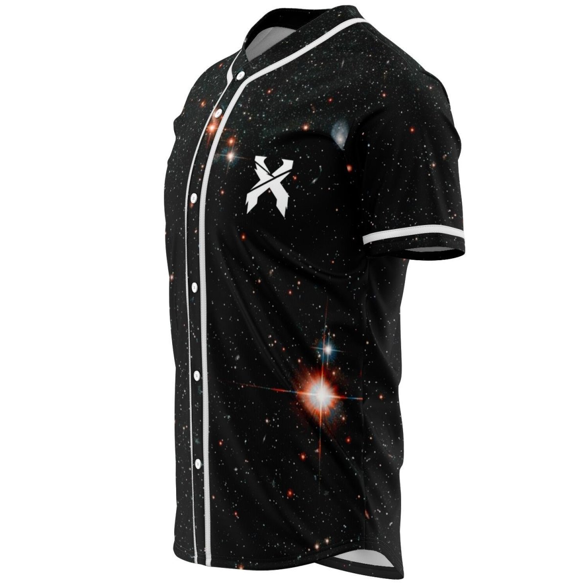 Excision 'Reversible Home Robot' Baseball Jersey (Red/Blue)