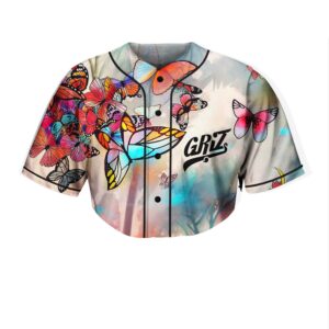 GRIZ Butterfly crop top jersey - Rave Jersey