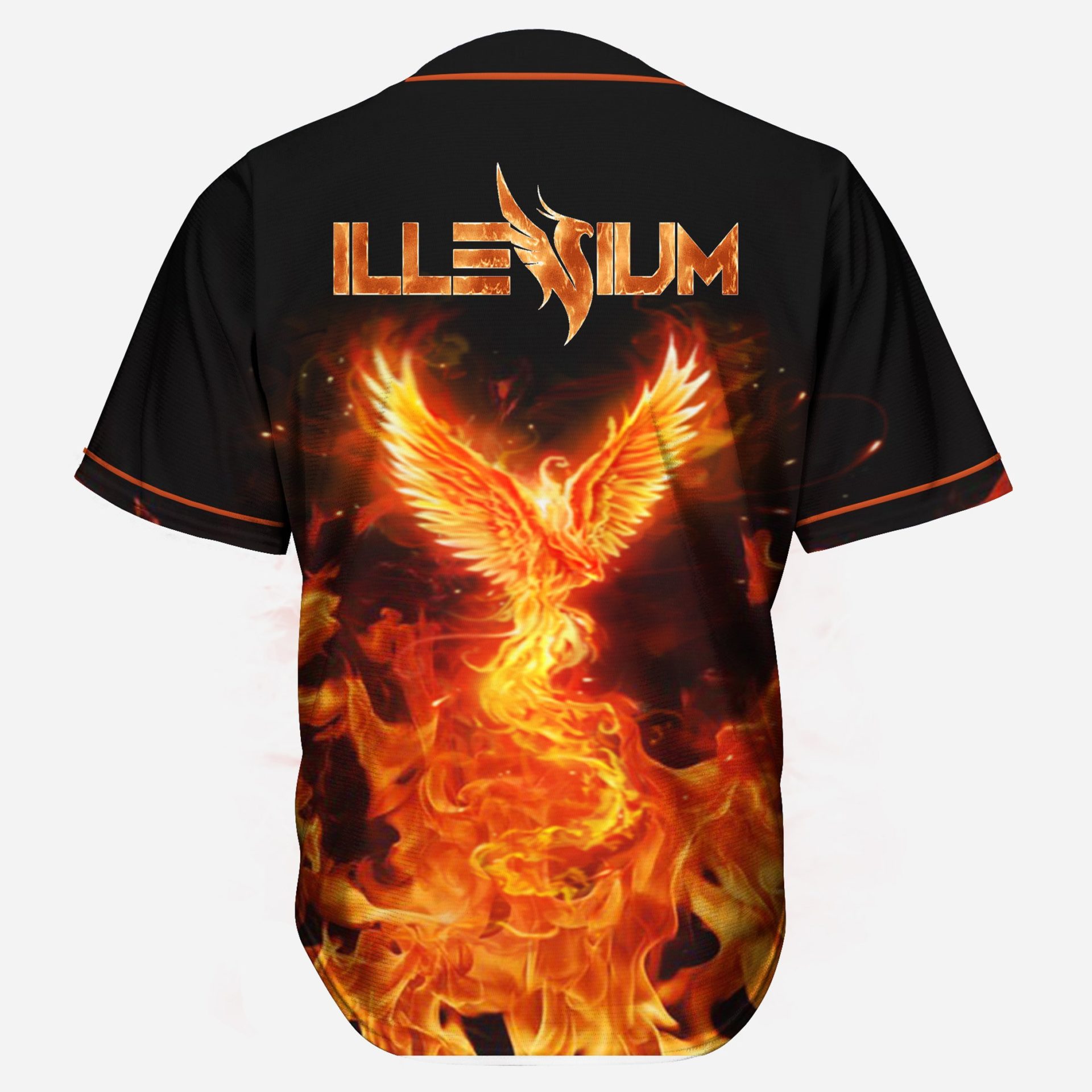 Illenium black red gradient rave baseball jersey for edm festivals - Rave  Jersey