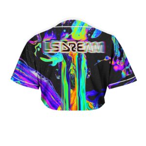 LSDREAM Oil Slick Crop Top jersey - Rave Jersey