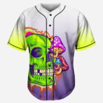 Psychedelic Skull Sanctuary Baseball Jersey | One Stop Rave M