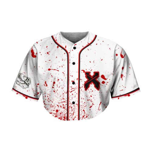 Excision Blood crop top jersey