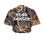 Excision Gold Paisley crop top jersey - Image 2