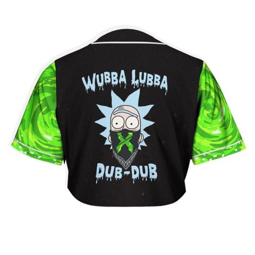 Excision Rick and Morty crop top jersey
