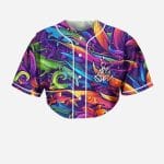 GANJA WHITE NIGHT PSYCHEDELIC CROP TOP JERSEY