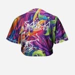 GANJA WHITE NIGHT PSYCHEDELIC CROP TOP JERSEY - Image 2