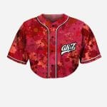 GRIZ Red Splash Grunge crop top jersey