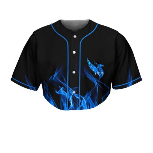 Illenium Blue Fire crop top jersey