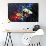 INVADER ZIM GRR HOLDING TACOS FLAG - Image 2