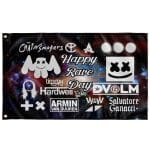 MULTI DJS RAVE FLAG