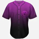 Flux pavilion purple gradient rave baseball jersey for edm festivals - Image 2