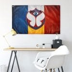 ROMANIA FLAG FOR FESTIVAL - TML - Image 2
