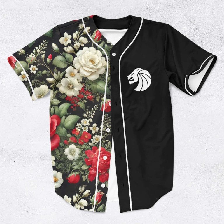Seven lions flower split rave baseball jersey for edm festivals