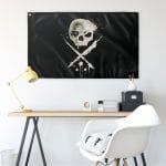 SULLEN WHITE SKELETON FLAG - Image 2