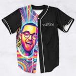 Tape B Mac Miller Juicy J Wiz Khalifa Collaboration trippy rave baseball jersey for edm festivals - Image 2