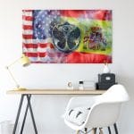 USA / SPAIN TML WINTER FLAG - Image 2