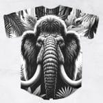 Wooli black & white tropical rave baseball jersey for edm festivals - Image 2
