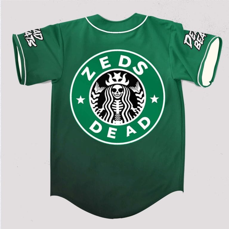 Zeds Dead deadbeats starbucks rave baseball jersey for edm festivals