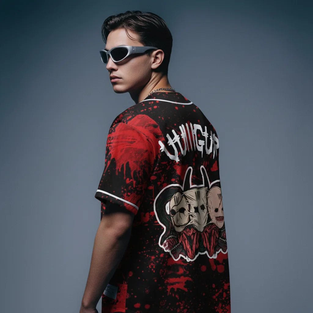 Vulllgur rave baseball jersey for EDM …