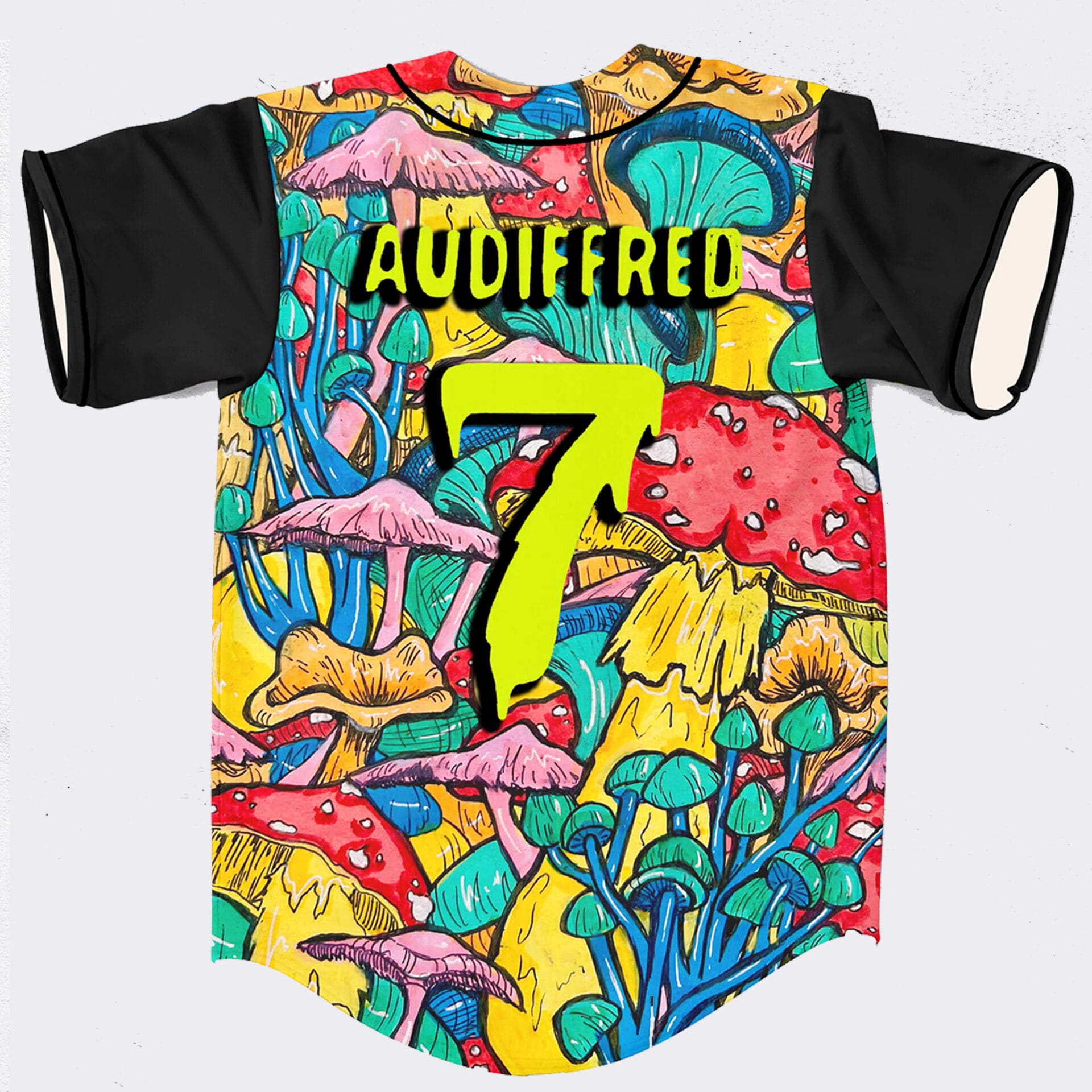 Jessica Audiffred trippy rave baseball jersey - RaveJersey