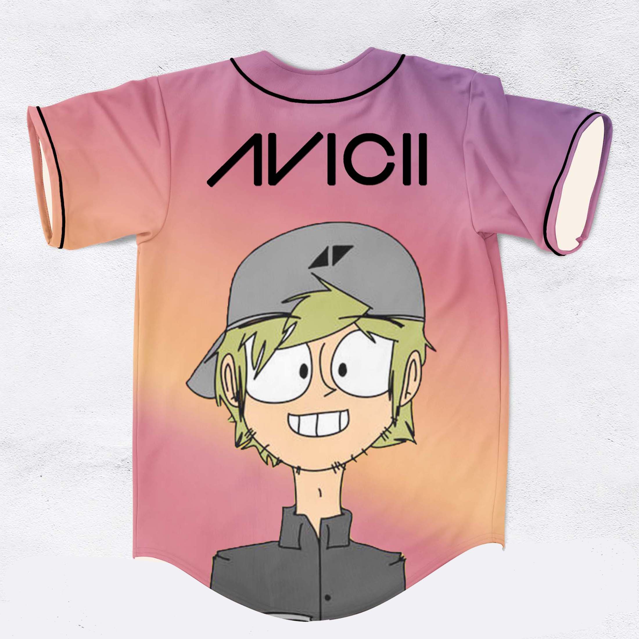 Avicii rave baseball jersey for EDM fe…