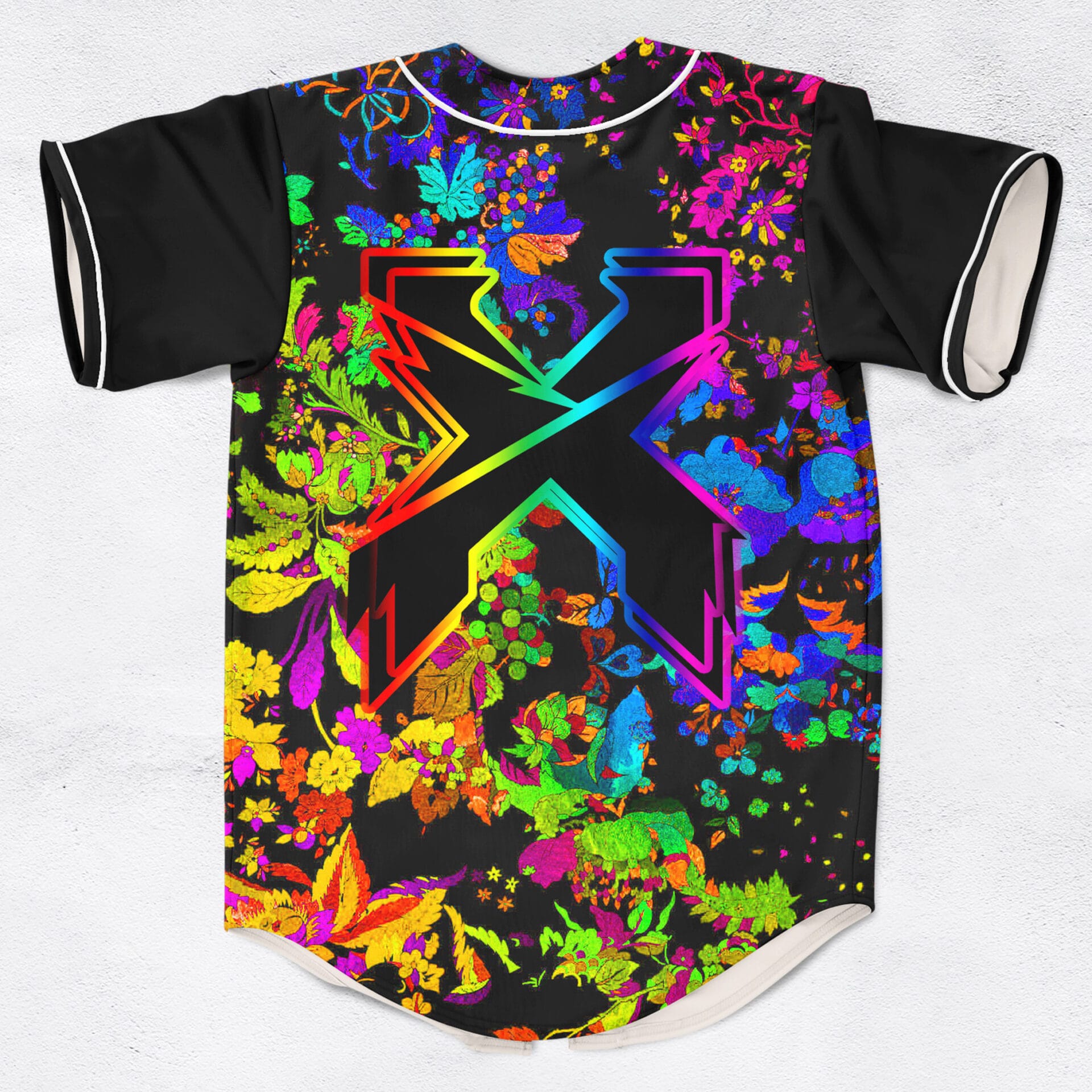 Excision trippy floral pattern Rave Ba…
