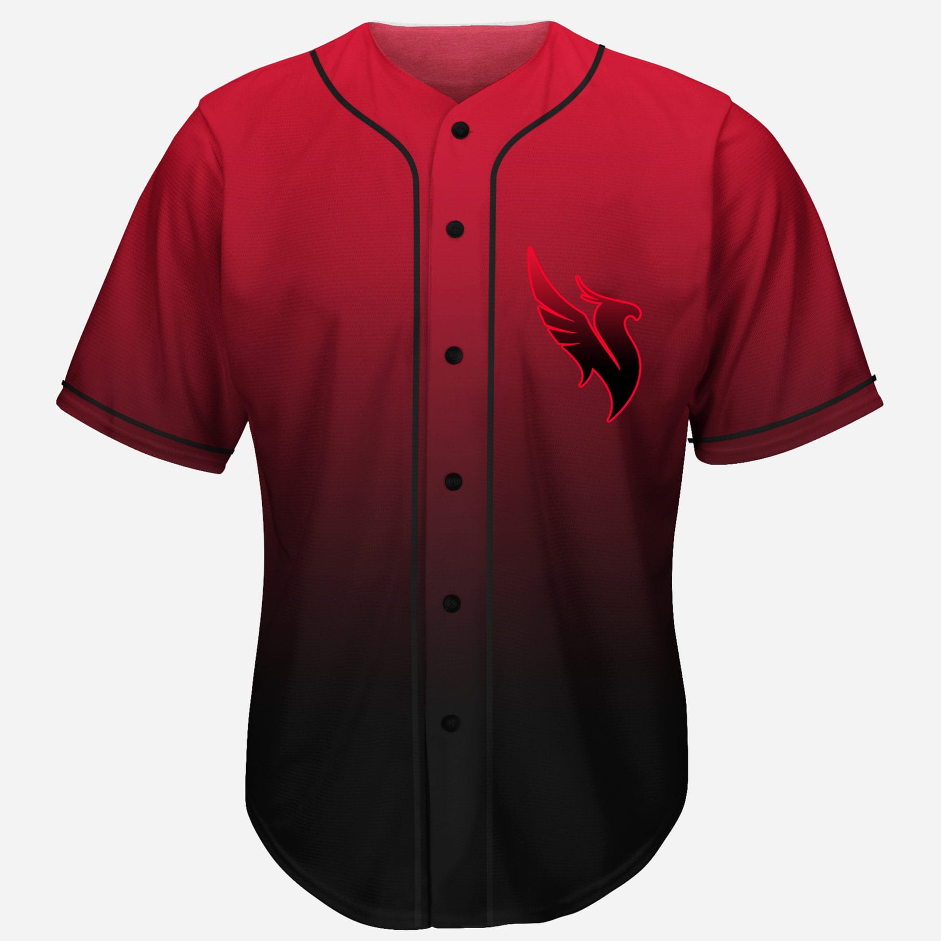 Illenium black red gradient rave baseb…