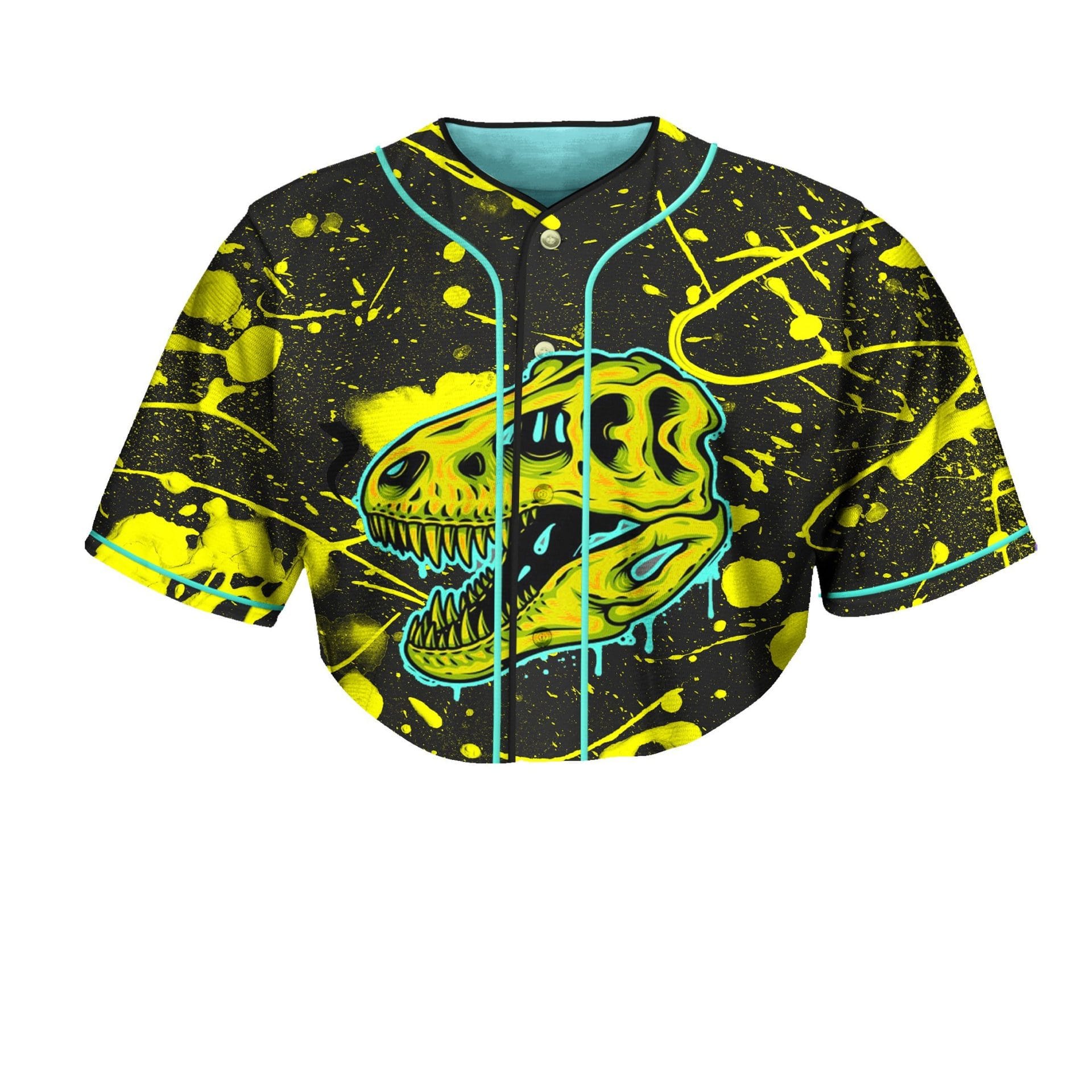 T-REX Headbanger Splash crop top jerse…